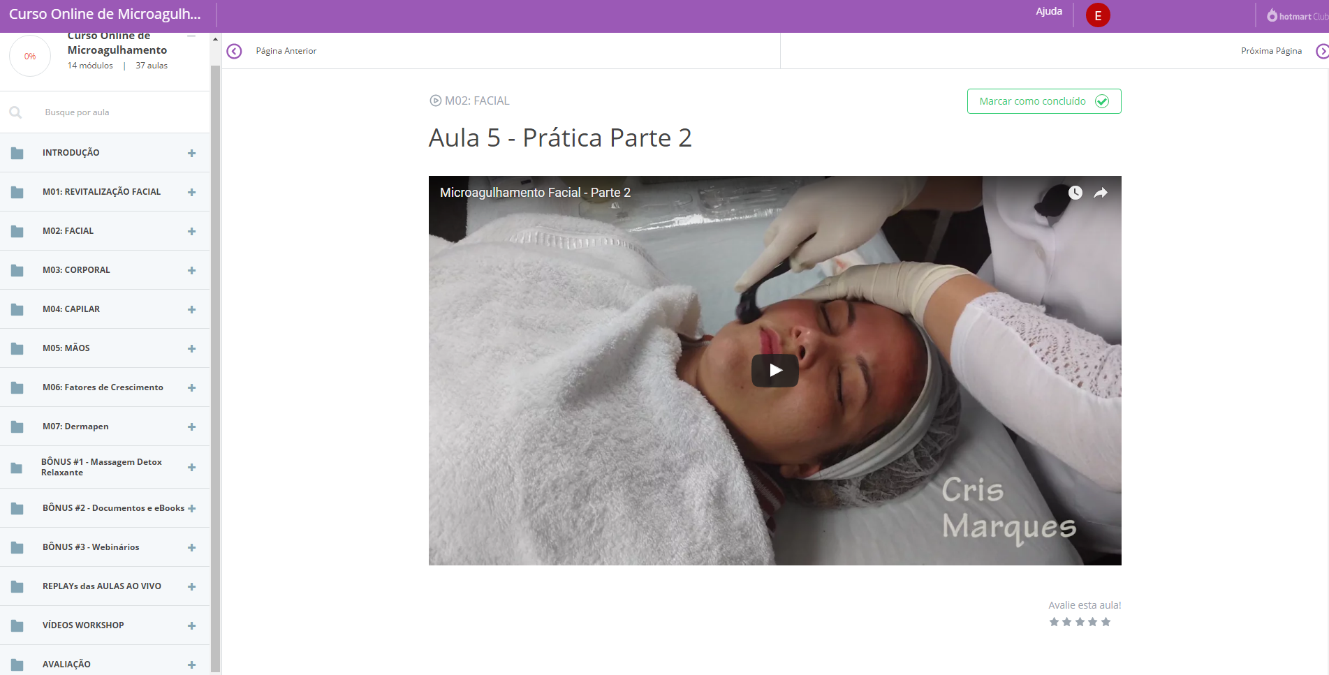 Curso Online Microagulhamento